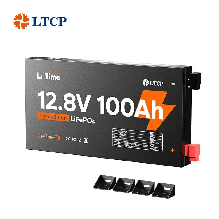 12V 100Ah Slim RV Ultra Thin LiFePO4 Battery 15000-Cycle Life IP65 Protection Space Saving Design for Solar Storage