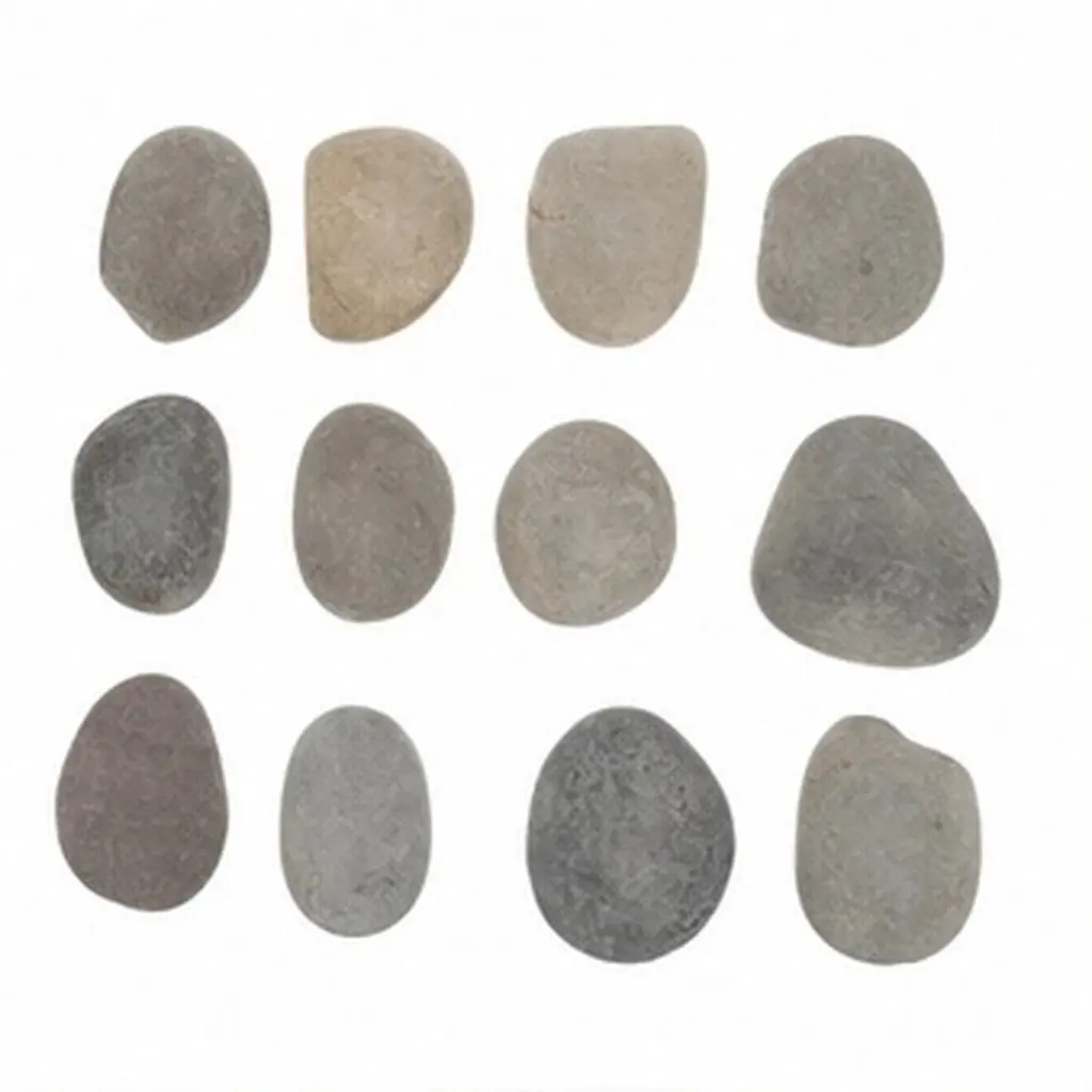 12Pcs Natural River Rocks Large Flat Smooth Stones 5-8Cm for Painting Kids Adult Craft Garden Decor Holiday Art Projects