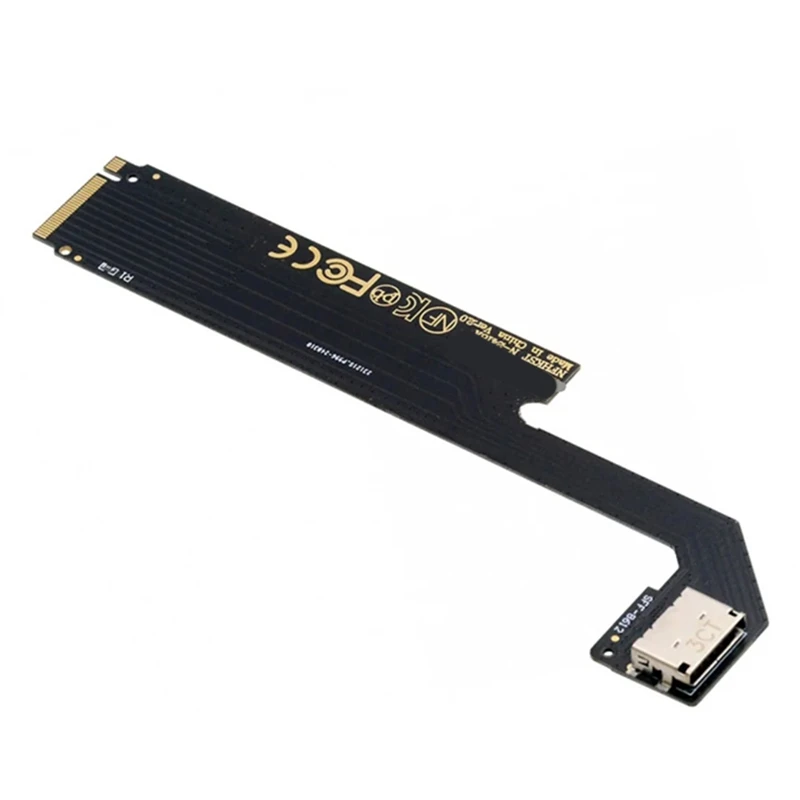 PCI-E 3.0 4.0 M.2 M-Key إلى Oculink SFF-8611 SFF-8612 محول المضيف لـ 2024 Thinkbook 16 + AMD8845 بطاقة الرسومات الخارجية