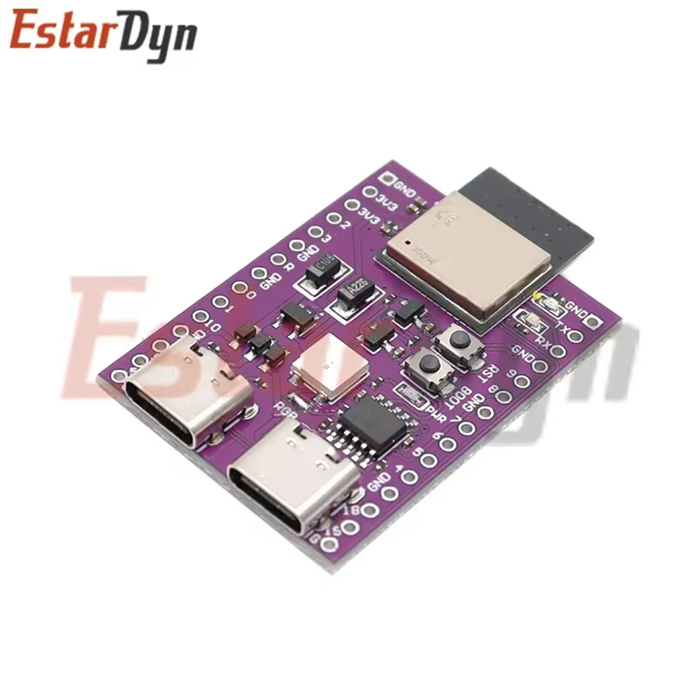 Dual Type-C USB ESP32-C3/S3 AI-C3/AI-S3 Dev Board، 16MB Flash 8MB RAM، IoT WiFi Bluetooth Development Kit Module #4