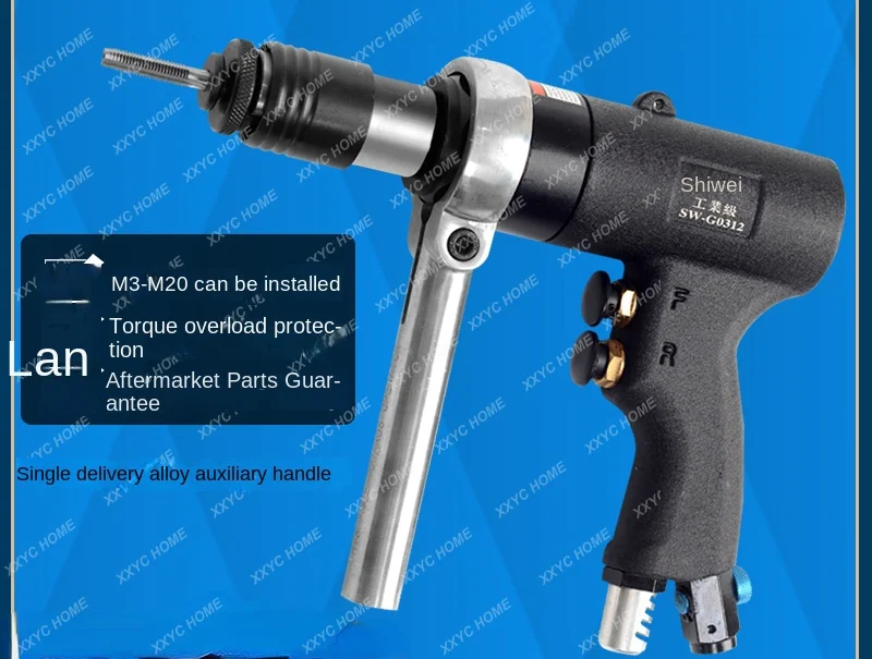 

Handheld pneumatic machine tap quick chuck button switch small manual wire return gun machine