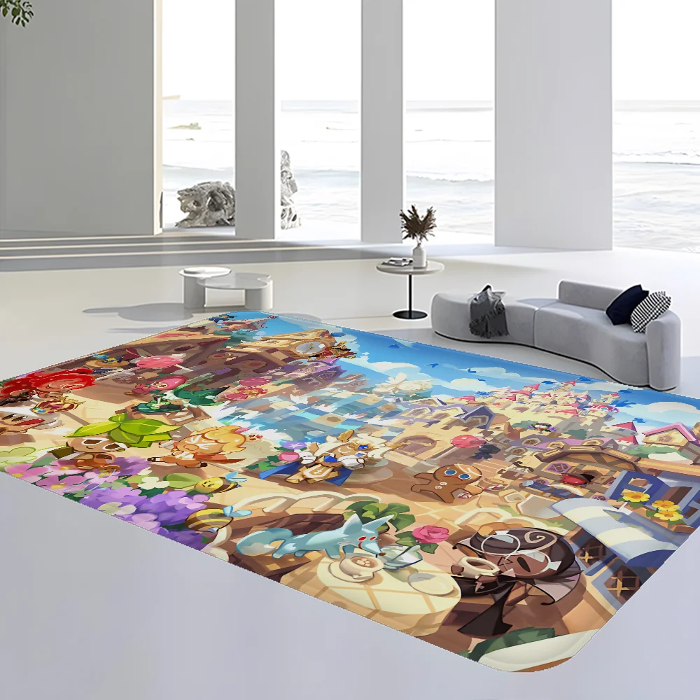 

Anime Cookie Run K-Kingdom Kitchen Mat Kids Room Bedroom Decoration Balcony Anti-Slip Doormat Living Room Alfombra