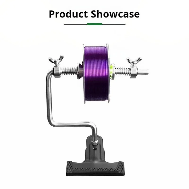 Fishing Line Winder, Thickened Aluminum Alloy Construction, Durable and Convenient, Labor-Saving Design, Universal Compatibility