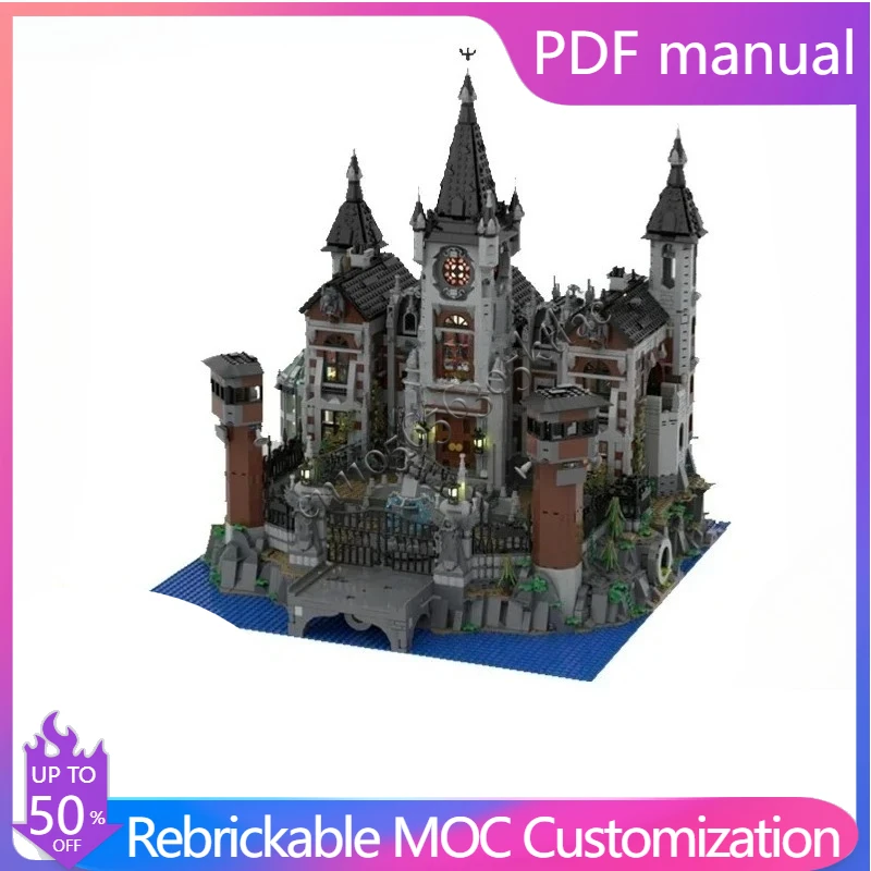 

6726 Parts MOC Modular Arkham Asylum City Street View Model Custom Puzzle Technology DIY Creative Assembly Toys Children Gifts