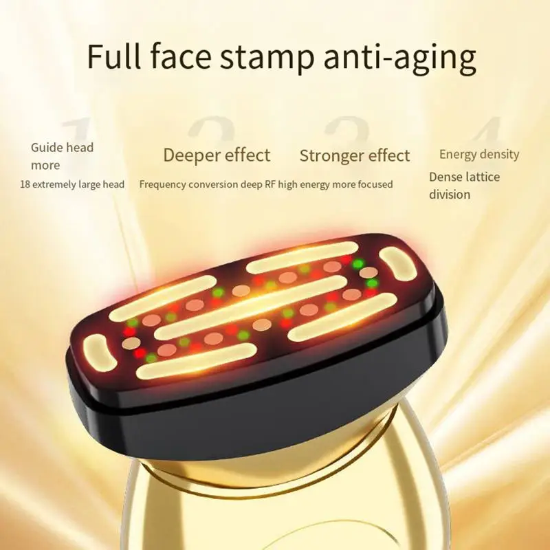 Masajeador Facial portátil 3 en 1, vibración para esculpir la cara, terapia de luz roja, herramienta de tratamiento masajeador de elevación de cuello y cara eléctrica