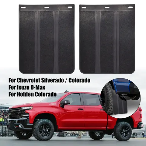 For Chevrolet Silverado HD Holden Colorado 7 ISUZU D-MAX Rubber Mud Flaps Mudflaps Splash Guards Mudguards 4X4 4WD 2WD OFF-ROAD