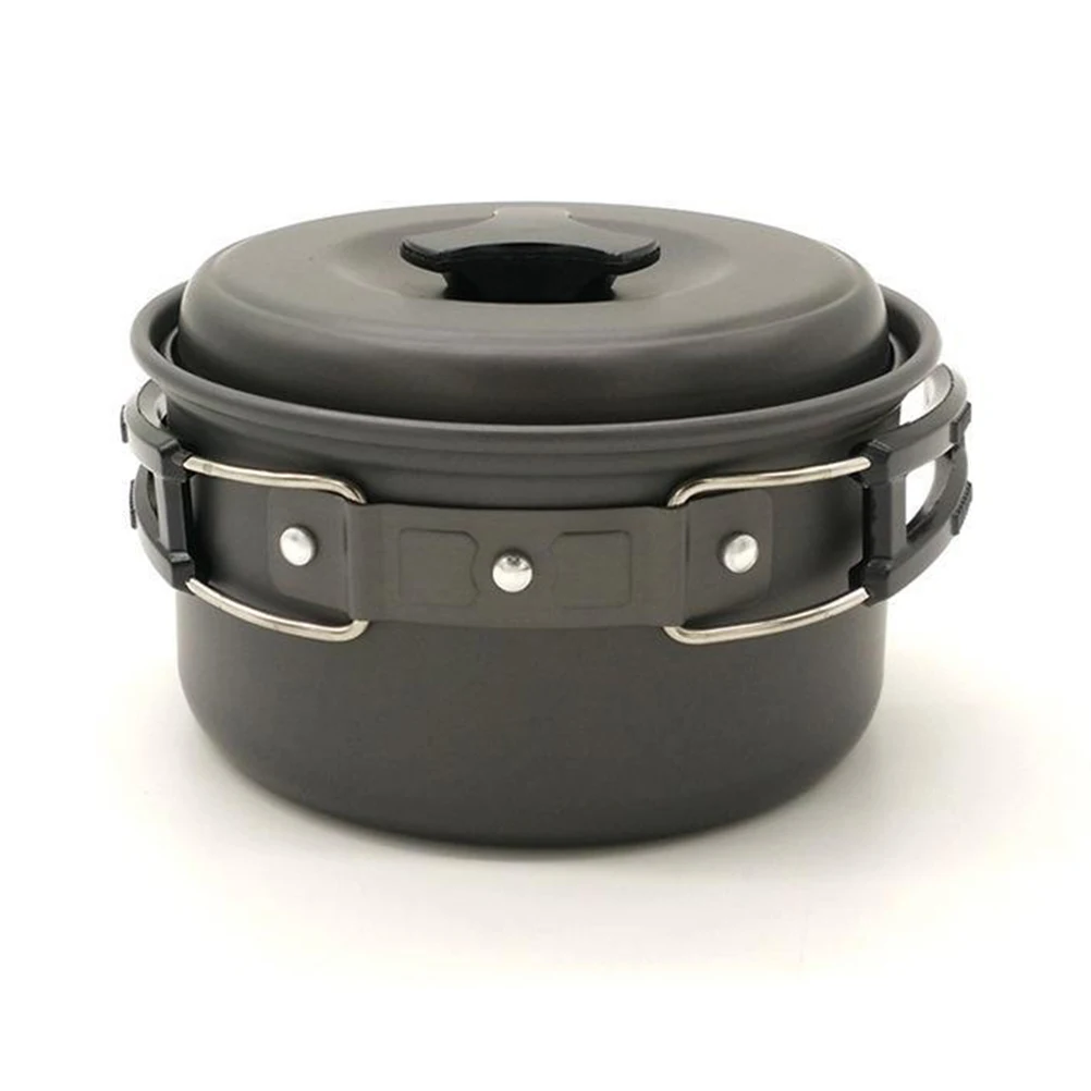 

Portable Single Pot Cooking Utensils Stew Outdoors Noodle Bowl Camping Pots and Pans Tableware Water Bottle