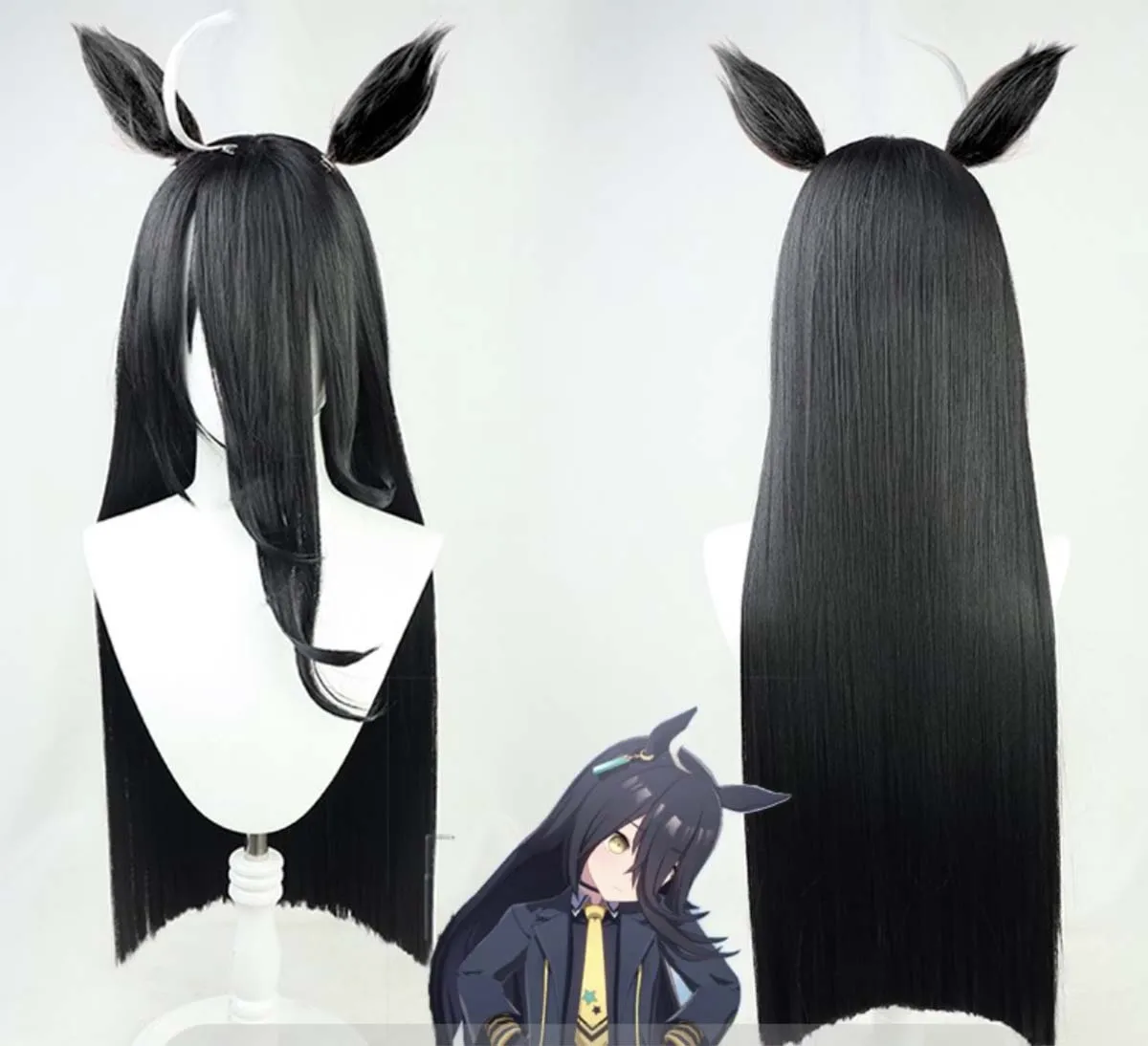 ゲーム ロールプレイ パーティー プリティーダービー マンハッタンカフェ コスプレ 人工毛ウィッグ