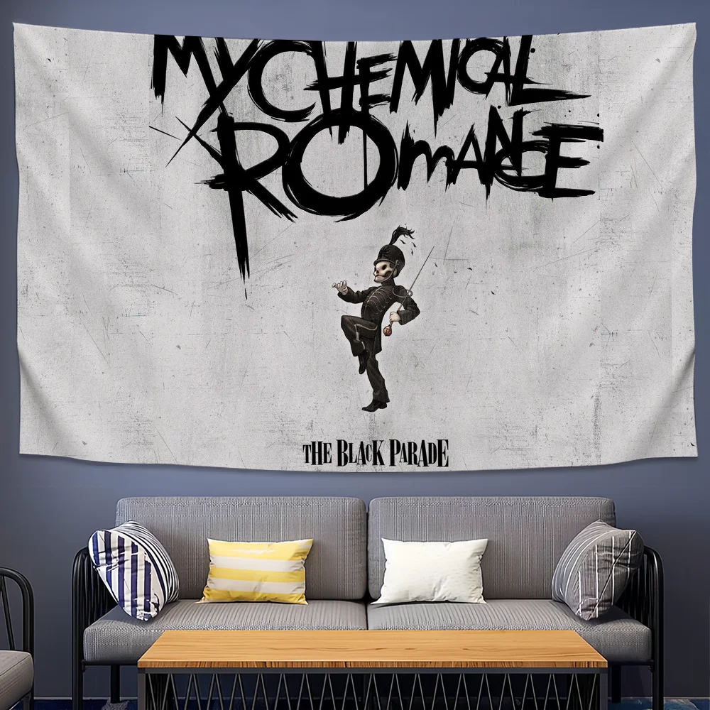 My Chemical Romance Wall Tapestry The Black Parade Album Art Rock Music Decor Band Poster Gothic Punk Style Home Design