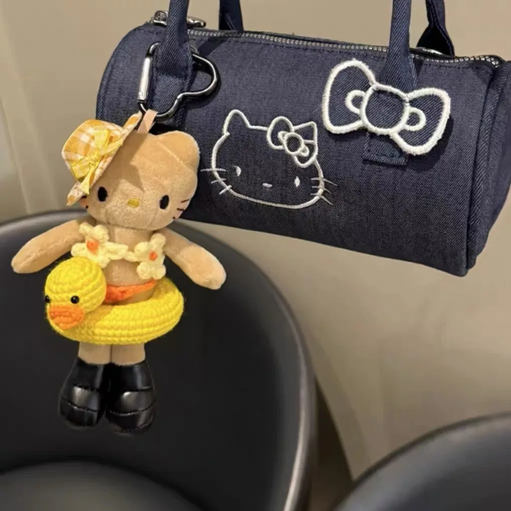 ハローキティぬいぐるみキーホルダーかわいいアニメキティ猫動物おもちゃ人形キーリングペンダント女性のためのバッグノベルティバックパックギフト