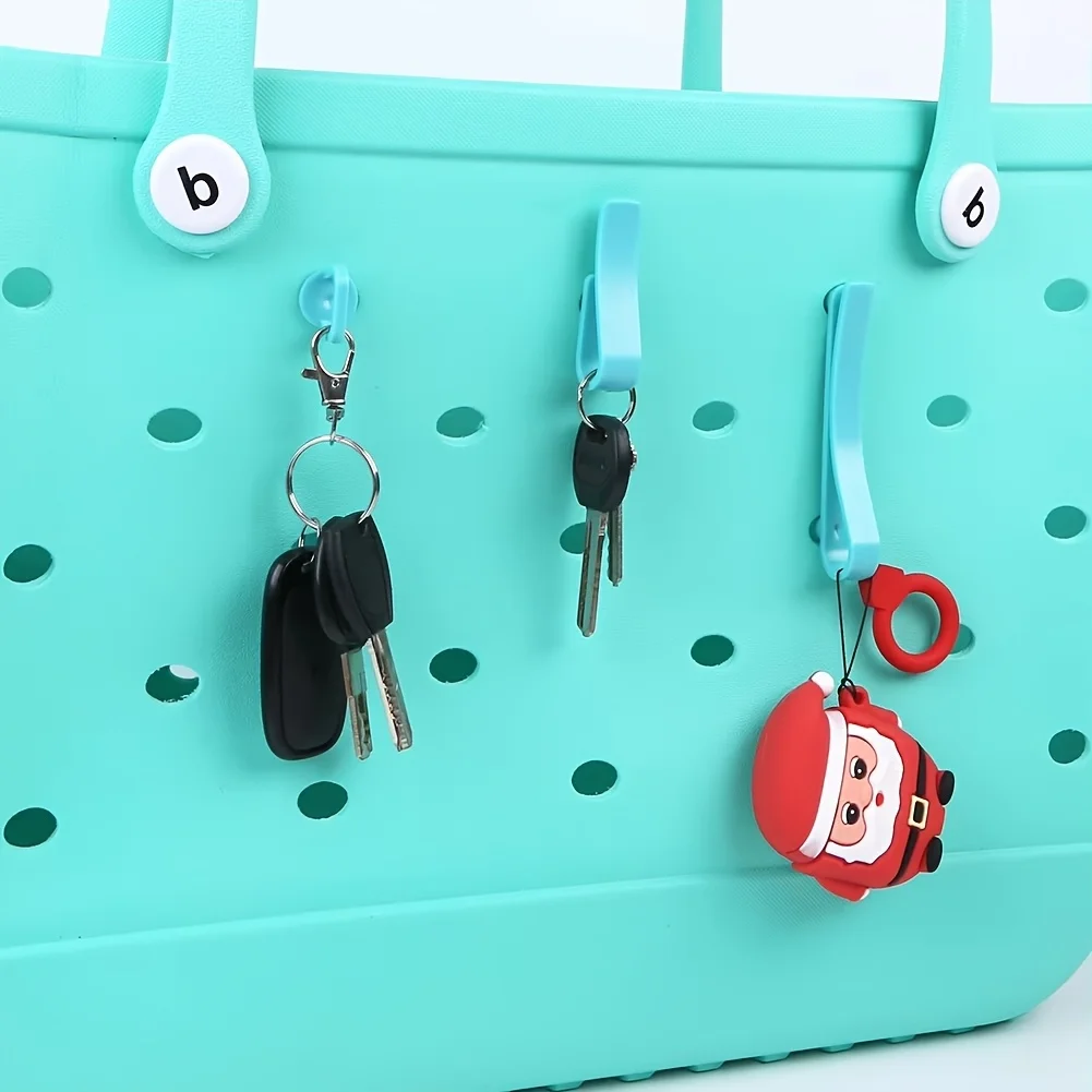 3pcs/pack Hole Bag Hook, Portable Bag Storage Hook, Beach Bag Hook