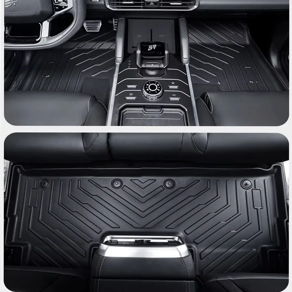 

For Jetour T2 Traveler 2024-2026 Floor Mats Trunk Mats, All Weather Waterproof Anti-Slip Front Rear Cargo Liner Mat Foot Pads