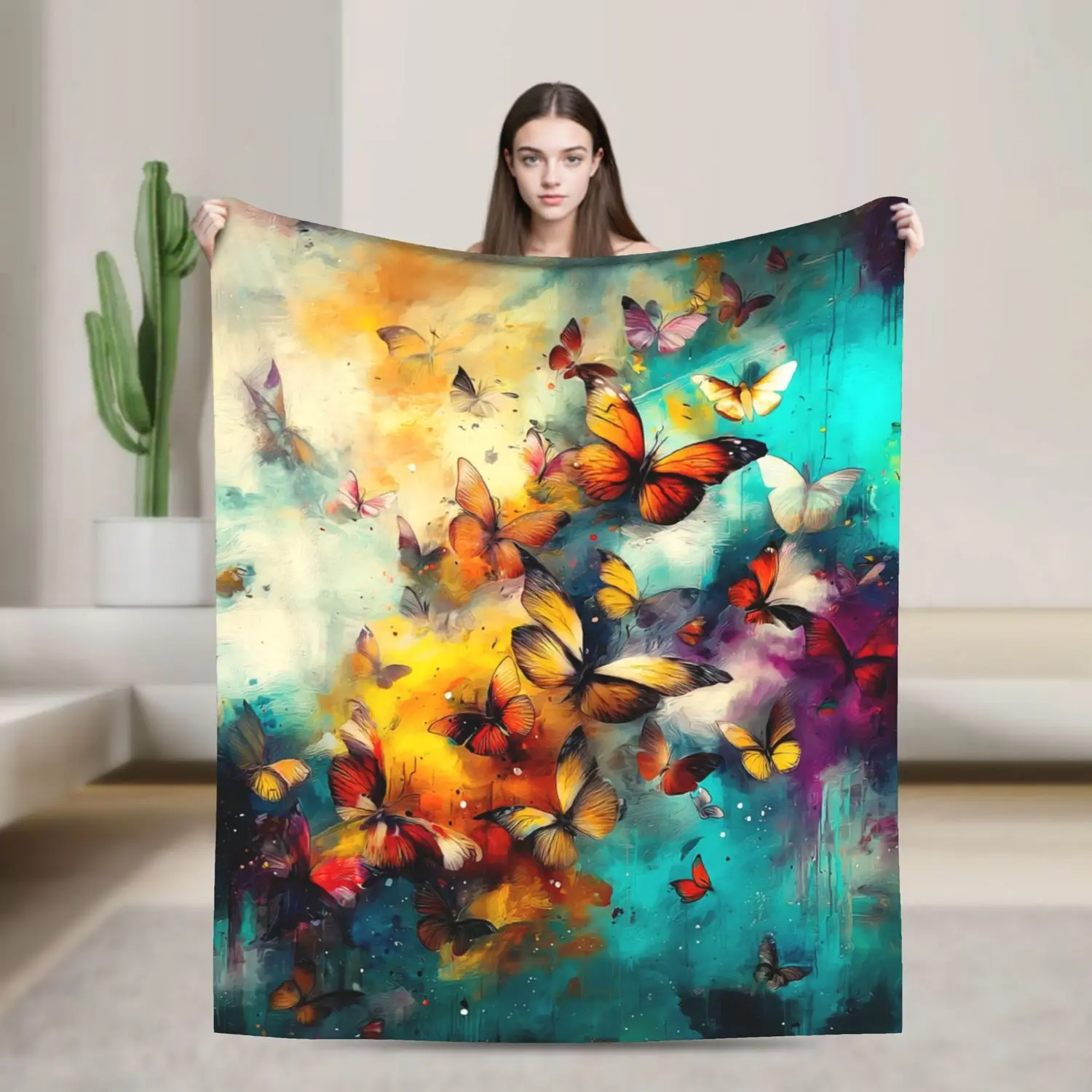 

Extra Large Soft Cozy Blanket - All-Season Oversized Home & Travel Throw