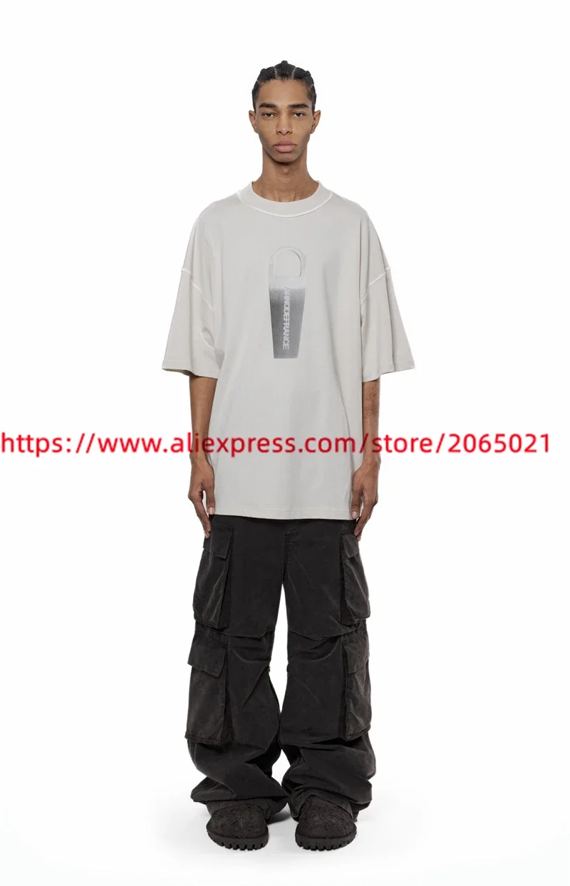 Washed Arnodefrance T Shirt 1:1 High Quality Metallic Zipper Logo Streetwear Tops Tee