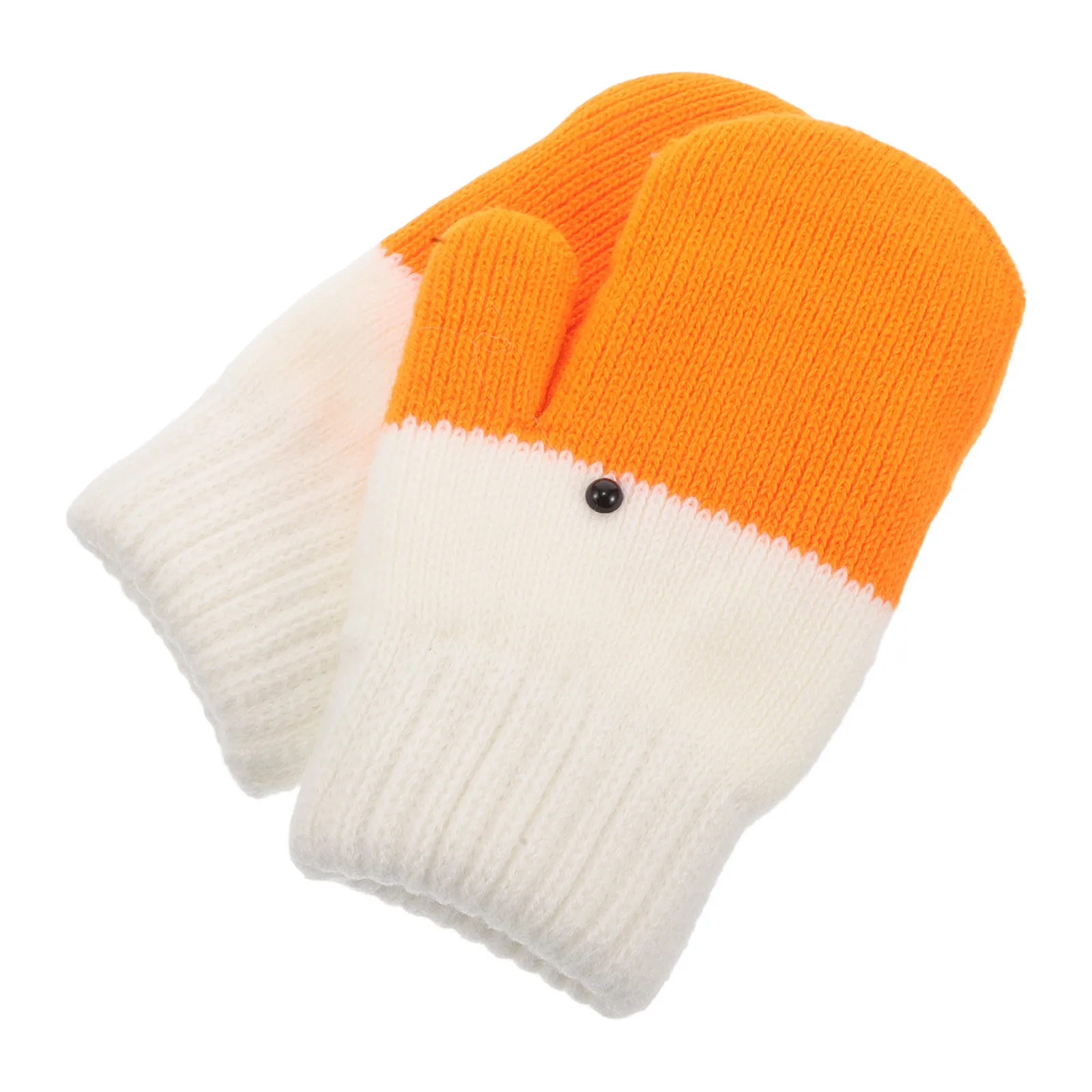 

Funny Knitted Mittens Lined Thick Warm Gloves For Women Cold Weather Windproof Winter Handwear Furry Soft Cute Design