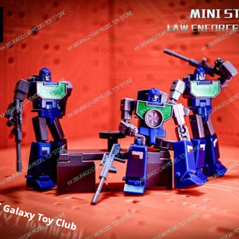 In stock Galaxy Toys Transformation Reflector Action Fiugres Mini Statue-09 Law Enforcement Team Decepticons Viewfinder Spectro