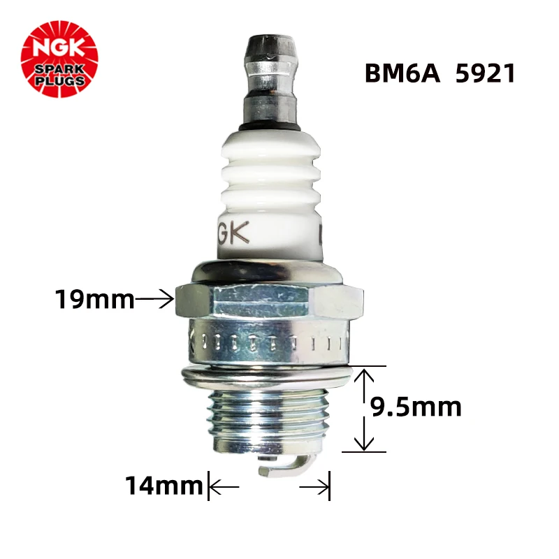 NGK Spark Plug BM6A 5921 Motorcycle BPMR7A Lawn Mower Chainsaw Mist Mist Machine Dosing Machine Hedge Machine L7T(1pcs)