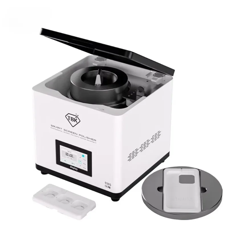 TBK 938S One Station Automatic Mobile Phone Front Glass Scratch Repair Device LCD Screen Polisher Grinding for iPhone IWatch