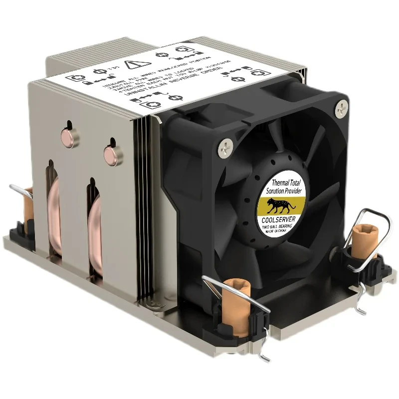 Imagem -04 - Coolserver-cpu Cooler com Refrigeração Pwm Ventilador Silencioso Apto para Amd Sp3 Placa-mãe Processador Cpu Dissipador de Calor Radiador P22 2u Heatpipe