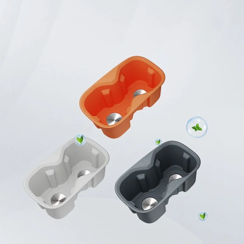For ZEEKR 7X 2026 Car Silicone Water Cup Mat Armrest Box Rear Water Cup Groove Protective Pad Automobiles Interior Accessories