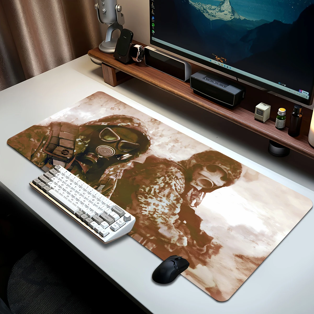 Military XXL Mouse Pad Game Learning Gamer Endless Computer Game Setup Accessories Desk Accessories Office Computer Anti-SlipMat