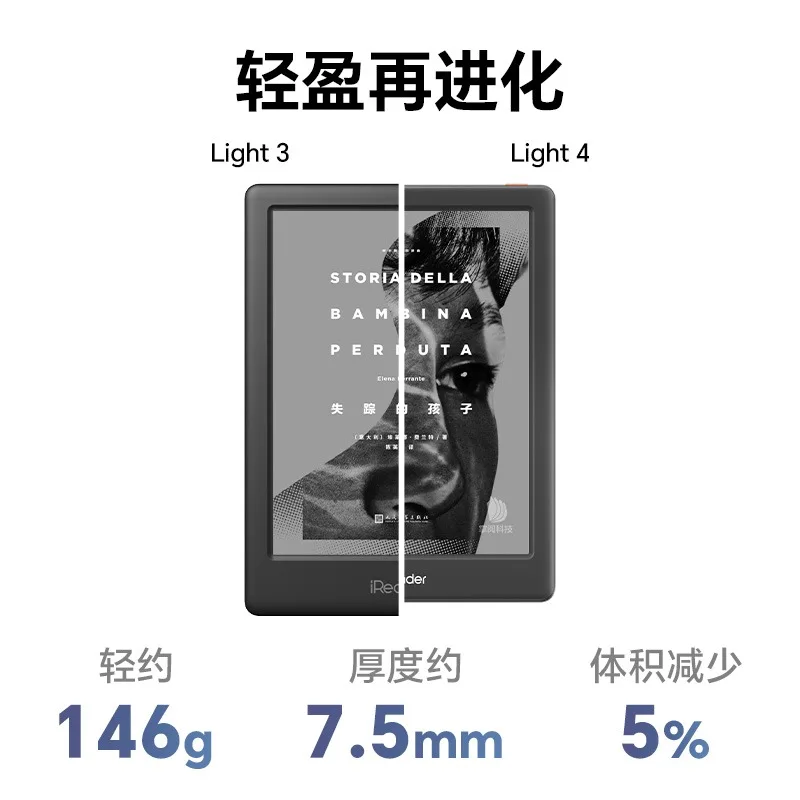 IReader Light4 Series قارئ شاشة الحبر للكتاب الإلكتروني 6 بوصة قارئ حماية العين من الورق الإلكتروني شاشة حبر ورق إلكتروني رواية الطالب الهزلية PDF