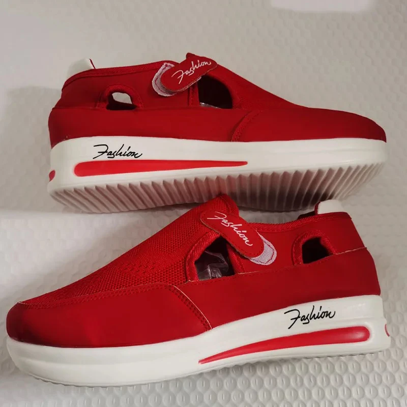 2024 New Red Women Sneakers Casual Breathable Women Shoes Fashion Platform Women Canvas Shoe Tennis Female Shoe Zapatillas Mujer