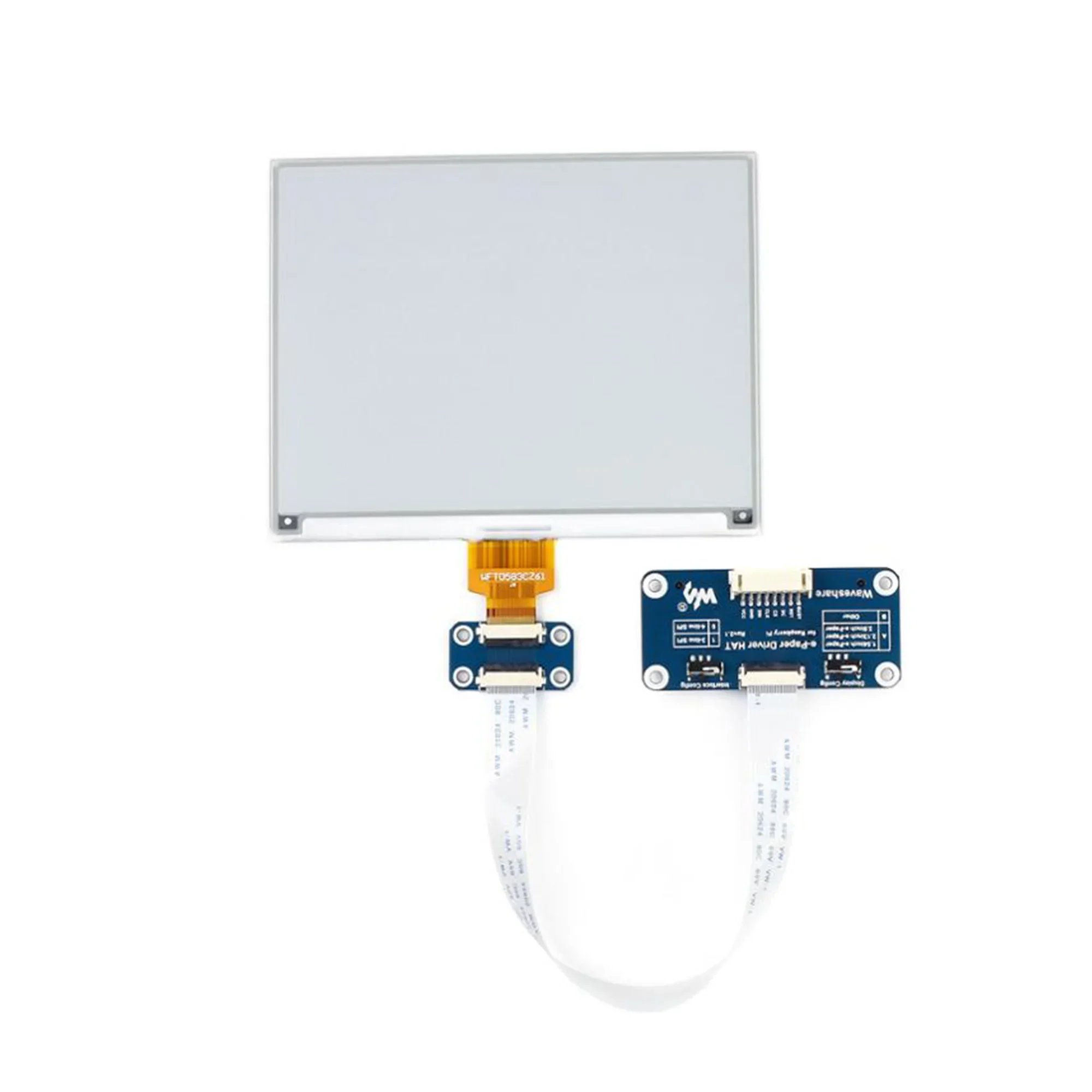 Waveshare Cappello con display E-Paper E-Ink da 5,83 pollici per Raspberry Pi, 648×480 pixel, bicolore nero/bianco, interfaccia SPI
