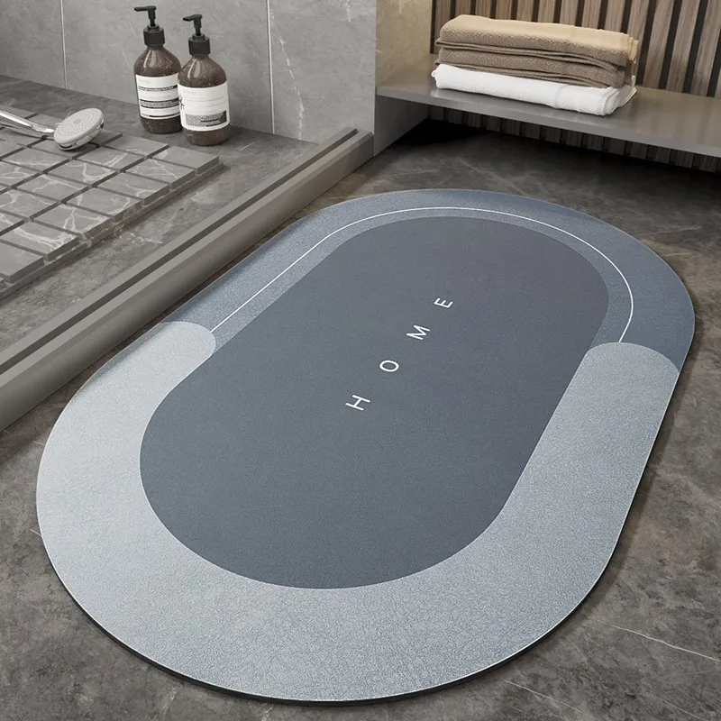 Diatom mud absorbent mat floor mat bathroom bathroom toilet kitchen door thickened non-slip quick-drying foot mat door mat