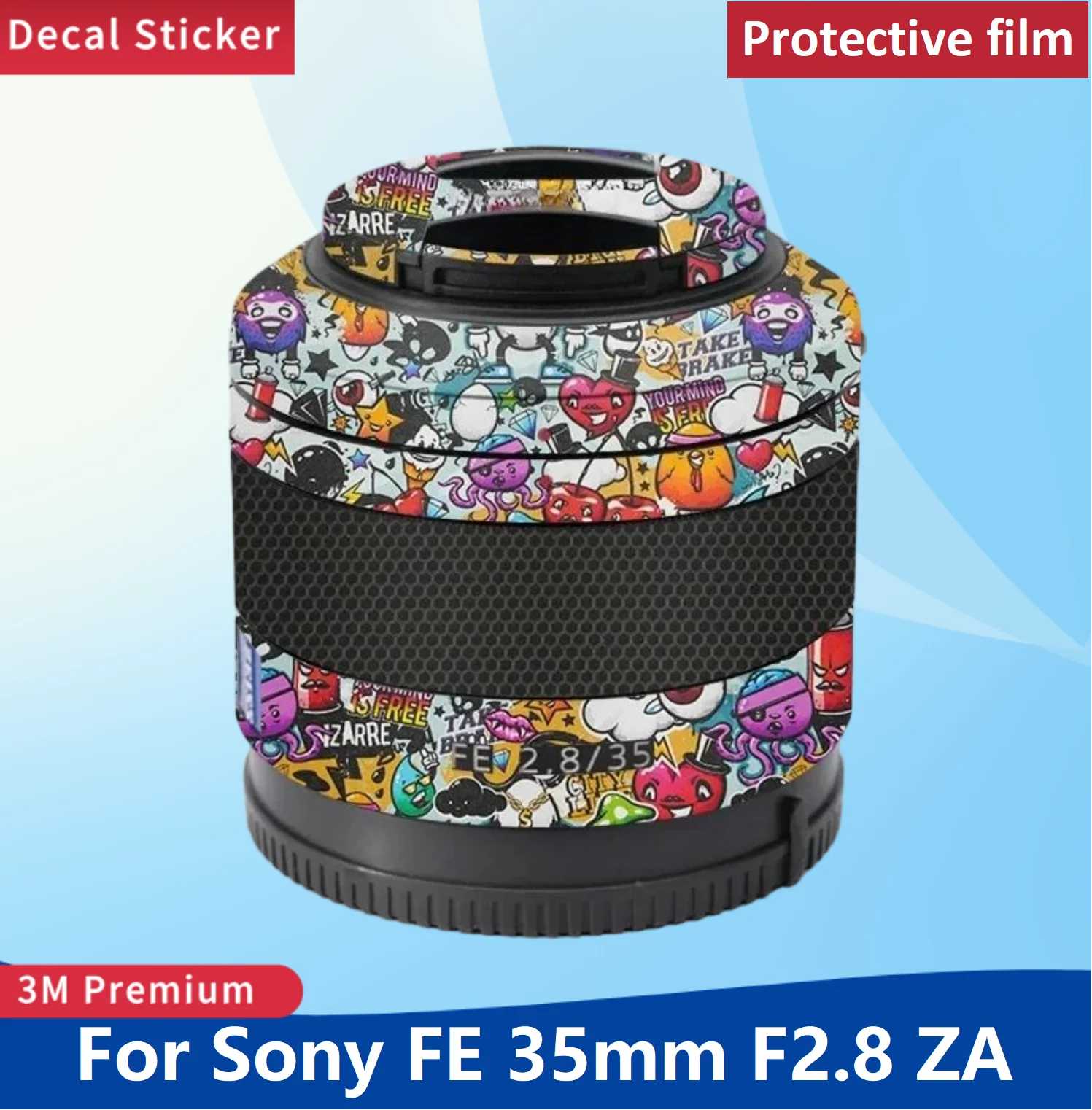 Film Camera 35Mm - FE 35mm F2.8 ZA Lens Sticker