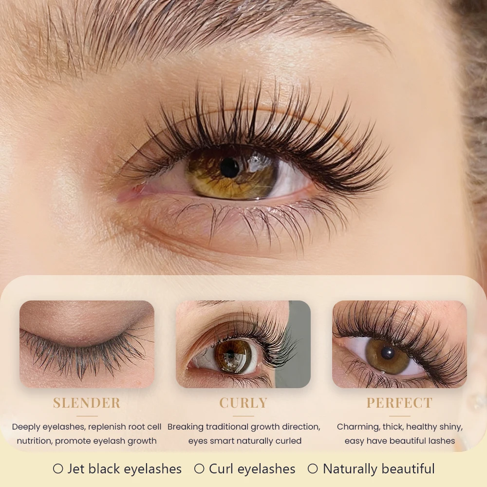 Gollee-suero de crecimiento Natural para pestañas, tratamiento rápido, líquido para mejorar las cejas, cuidado de 7 días, maquillaje nutritivo para folículos más gruesos