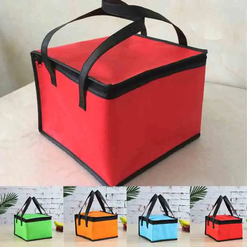 Insulated Thermal Cooler Bag Cool Lunch Foods Drink Boxes Drink Storage Big Square Chilled Bags Zip Picnic Tin Foil Food Bags