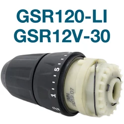 Chuck Gear Box Accessories Replacement for Bosch GSR120-LI GSR12V-30 Power Tools Pistol Drill Chuck Gear Box Complete