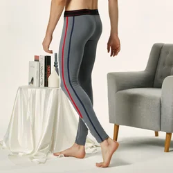 SEOBEAN-Men's Sexy Cotton Long Johns, Low Rise Thermal Underpants, Autumn and Winter Leggings, New