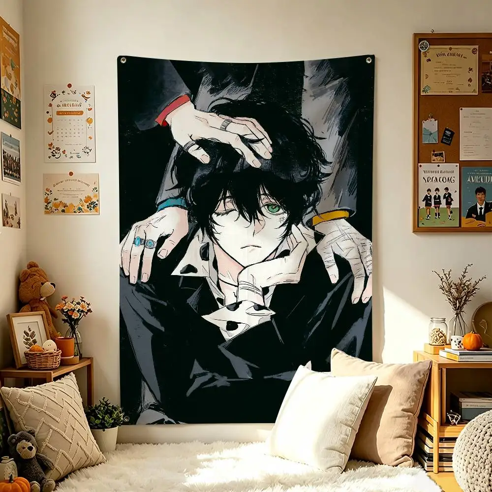 H-HITMAN R-REBORN L-Lambo Anime Home Decor Wall Hanging Vertical Flags Indoor Outdoor