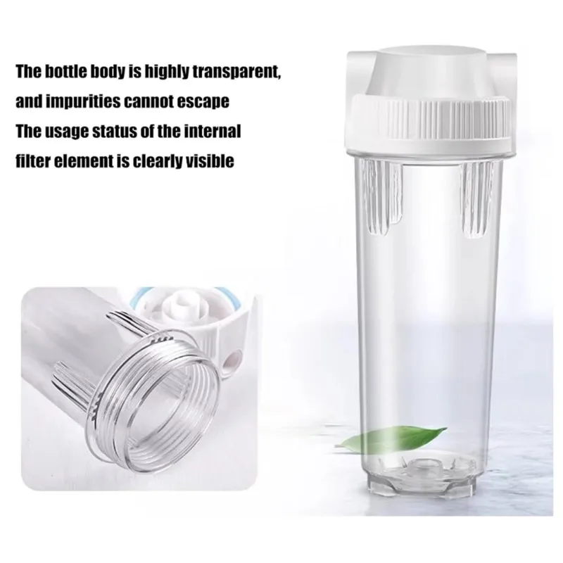 

A83G-Replacement 10 Inch Water Filter Cartridge For Kitchen Depurators Purifiers Accessories Clear Pre-Filter Bottle Housing