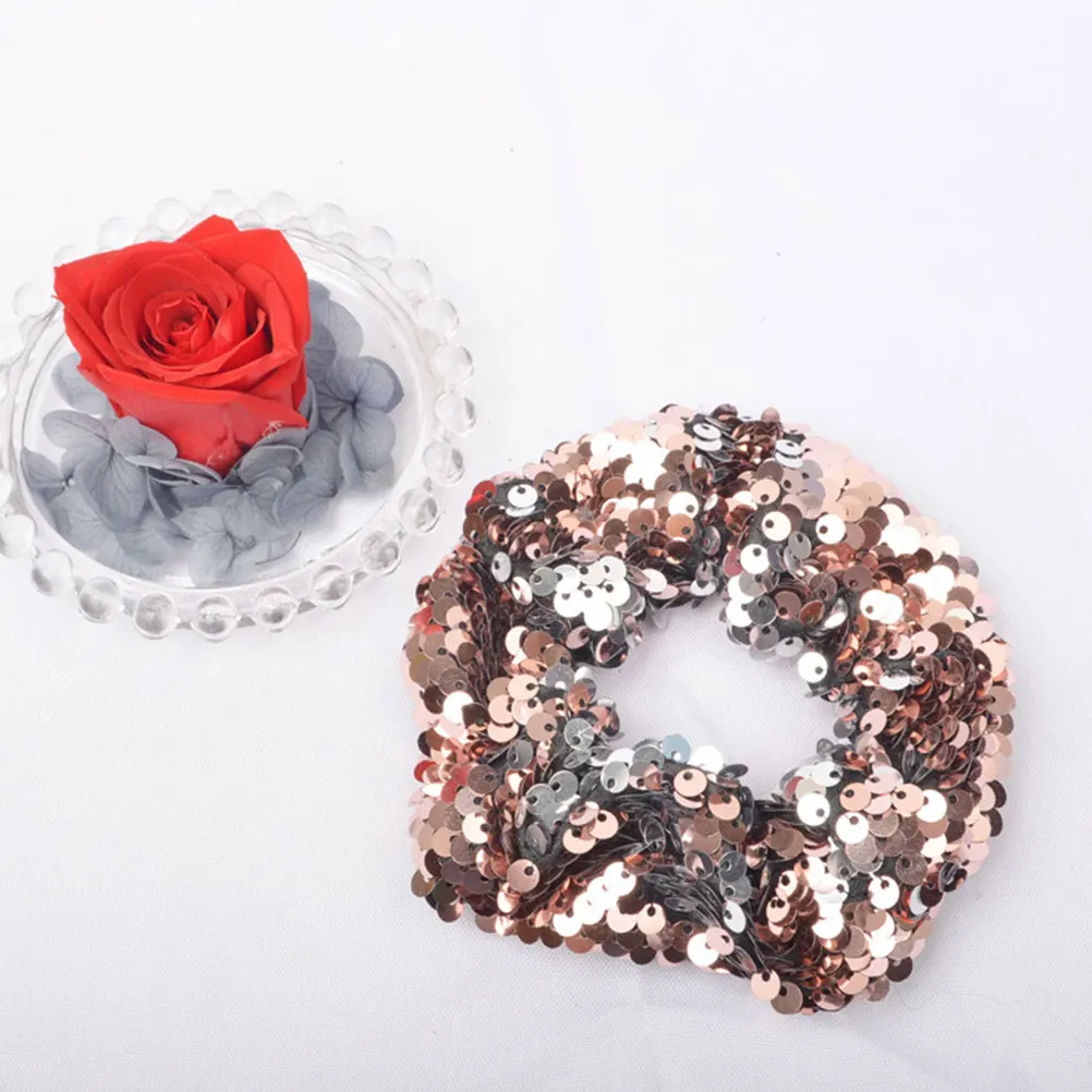 

6 Pcs Girls Hair Scrunchies Scrunchies Elastic Ponytail Holders Shiny Girl Accessories Hair Ties R om Colors