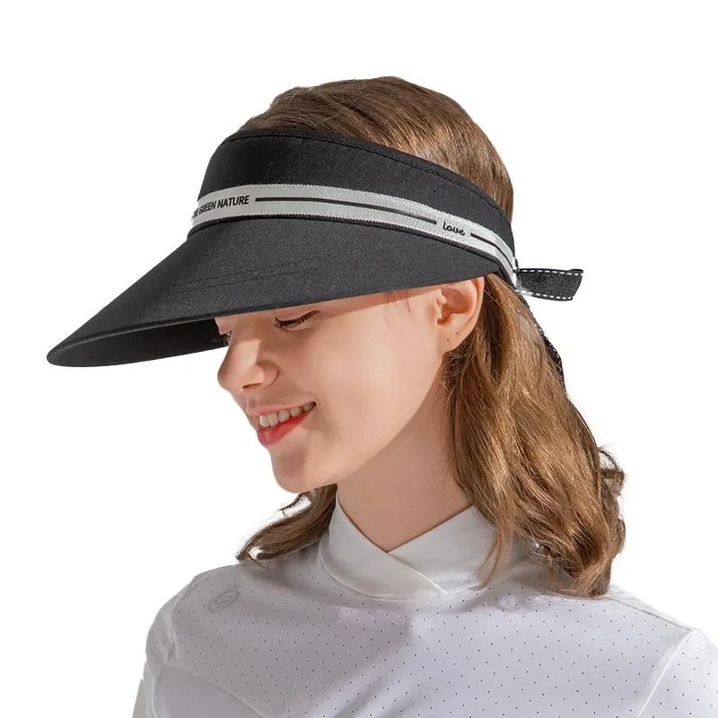 Love Golf Kobiety Oddychające czapki z daszkiem przeciwsłonecznym Letnie regulowane czapki golfowe Portecja przeciwsłoneczna Sport Pusty cylinder Damska czapka odporna na promieniowanie UV — zdjęcie 2