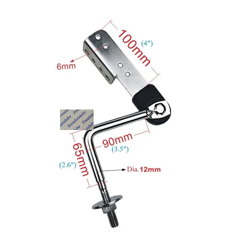 1Pair Upholstered Ratchet Hinge Angle Adjustment Mechanism Sofa Couch Headrest Pillow  8 10 Positions