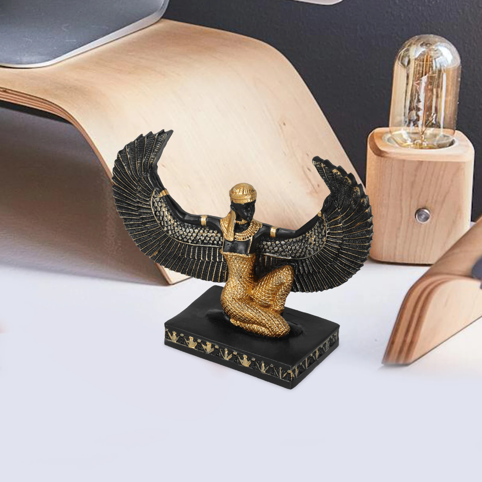 

Statue Figure Goddess Decorative Tabletop Egyptian Sculptures Home Figurines Household