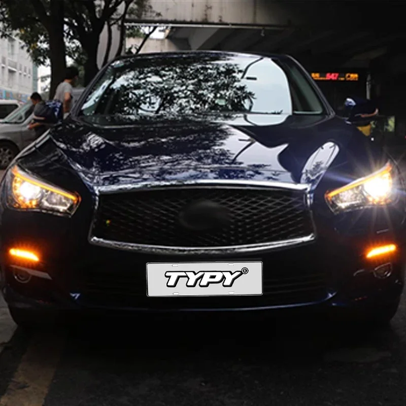 

Автомобильные фары для Infiniti Q50L, фары 2014-2019, светодиодные фары для проектора, дневные ходовые огни, автомобильные аксессуары