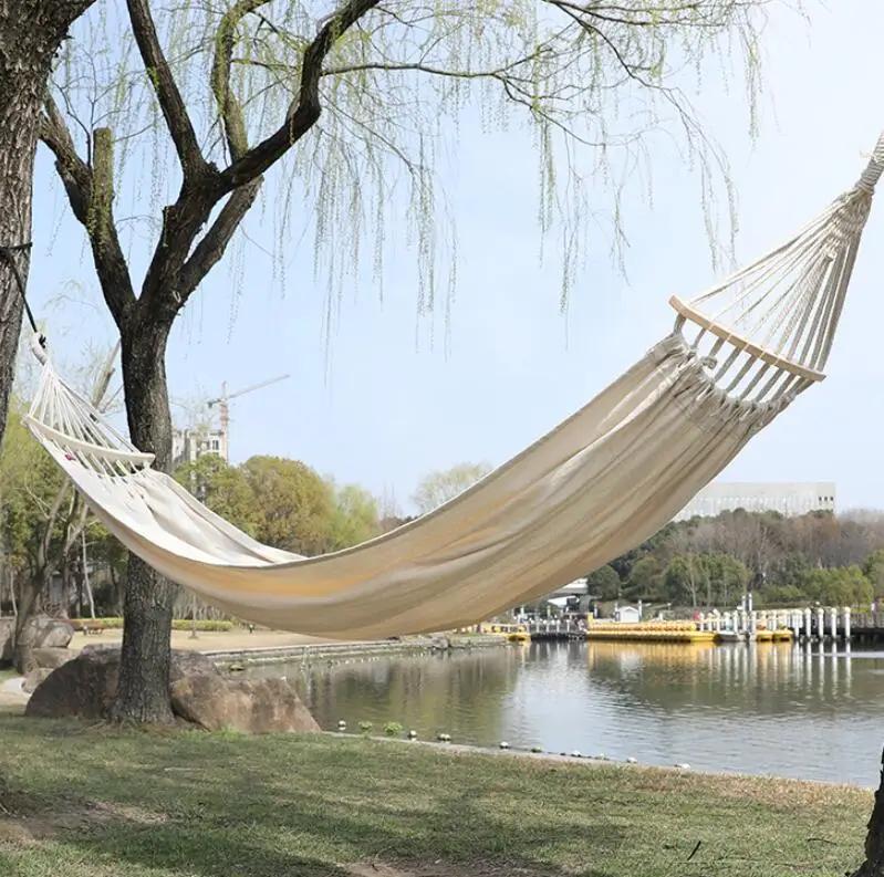 2021 New Outdoor Camping Hanging Folding Knit Hammock/ Hammock Bed Outdoor