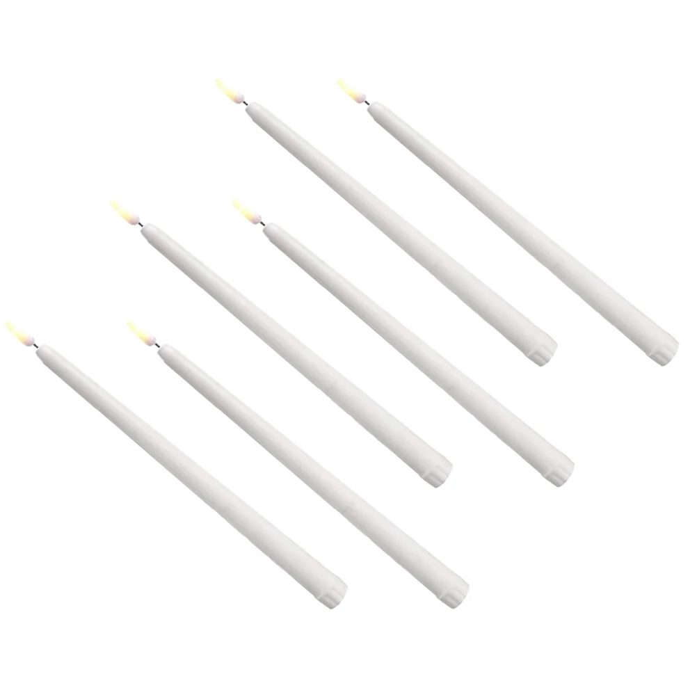 

LED Lights Halloween Decorative Flameless Electronic Candles Orange Yellow Small Flickering Long Pole Lamps Party Wedding