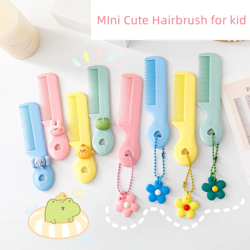 

Cute Mini Comb for Baby Girs Boys Small Size Cartoon Animal Floral Protable Hair Brushes Little Girls Kids Hair Accessories