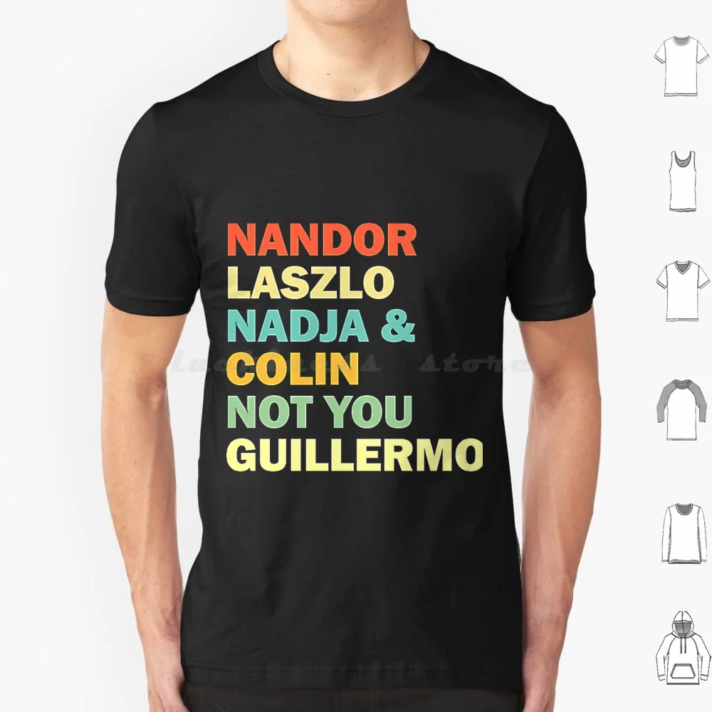 Nandor laszlo nadja e colin não você guillermo-retrocolor t camisa das mulheres dos homens crianças 6xl nadja e colin jackie daytona nandor