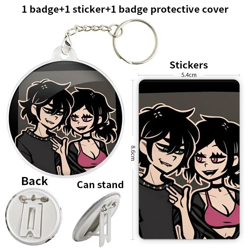 The.Coffin.of.Andy.and.Leyley Game Anime Character Soft Button Badge Brooch anchor Peripherals Pin Customize Decoration