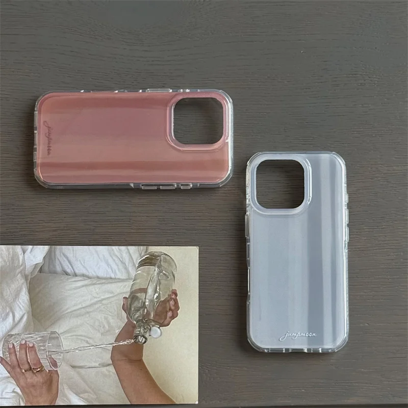 iPhone 16 Pro/15/14 Pro Max/16 Pro Max/15 Pro用 ファッション シンプル スマホケース カバー ミニマリズムデザイン 耐衝撃 かわいい