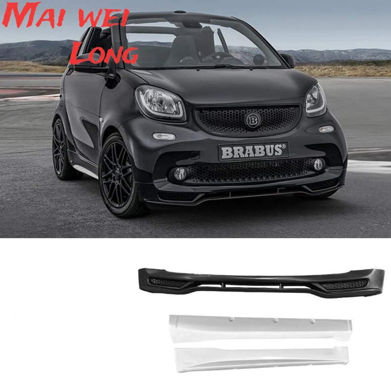 Für Benz Smart Fortwo Forfour 453 PP Unlackiert Vorne Hinten Lippe Seite Röcke Vorne Hinten Fender Flare Body Kit Heckspoiler Stoßstange