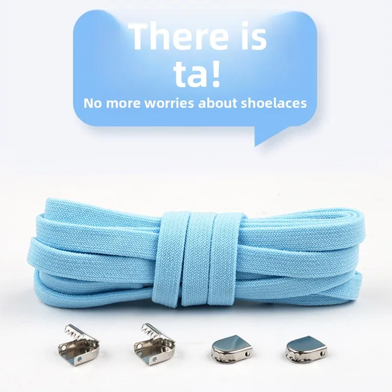 8pcs Elastic No Tie Shoelaces Speed Laces with Buckle for Sneakers Casual Shoes White Tieless for Men Women Unisex