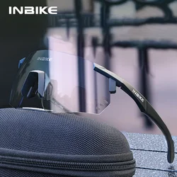 INBIKE Cycling Glasses New Transparent Photochromic Sports Frameless Road Bicycle Mountaineering and Hiking Glasses